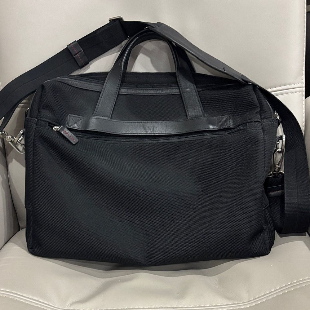 Jack Georges Nylon and Leather trim computer bag